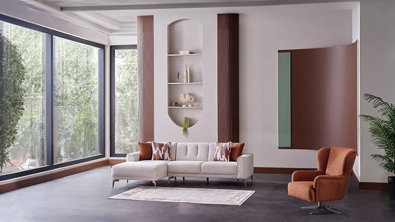 Atlanta Угловой Раскладной Диван (267cm x 165cm)