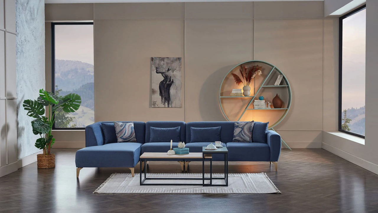 Orleon Угловой Раскладной Диван (297cm x 158cm)