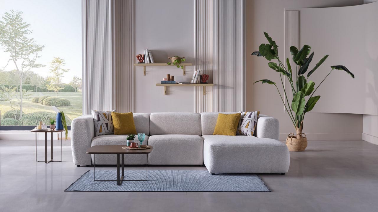 Picasso Угловой Раскладной Диван (304cm x 185cm)