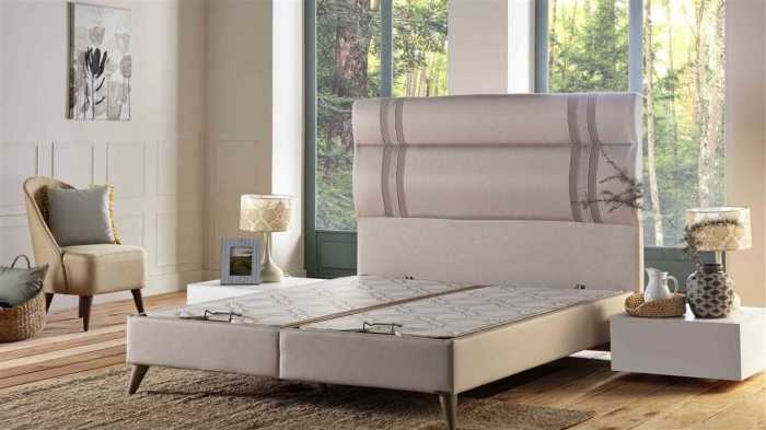 Natural Linen Кровать с основанием 